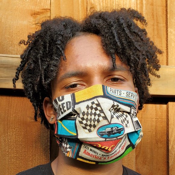 No Speed Reversible Cotton Face Mask,Reuse/Wash - Picture 5 of 5